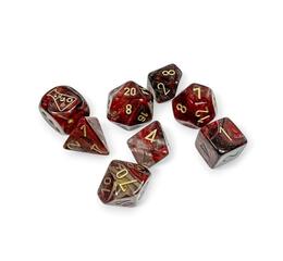 Borealis Cosmos/Gold Polyhedral 7-Die Set (w/ bonus die)