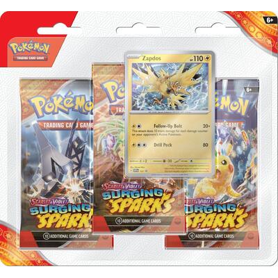 Surging Sparks 3-booster Blister Zapdos