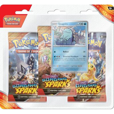 Surging Sparks 3-Booster Blister Quagsire