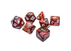 Festive Symphony/white Polyhedral 7-Dice Set